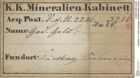Etiketten zu Gold Gediegen (NHMW-MIN-Aw56)